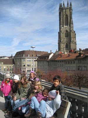 enfants et catdrale